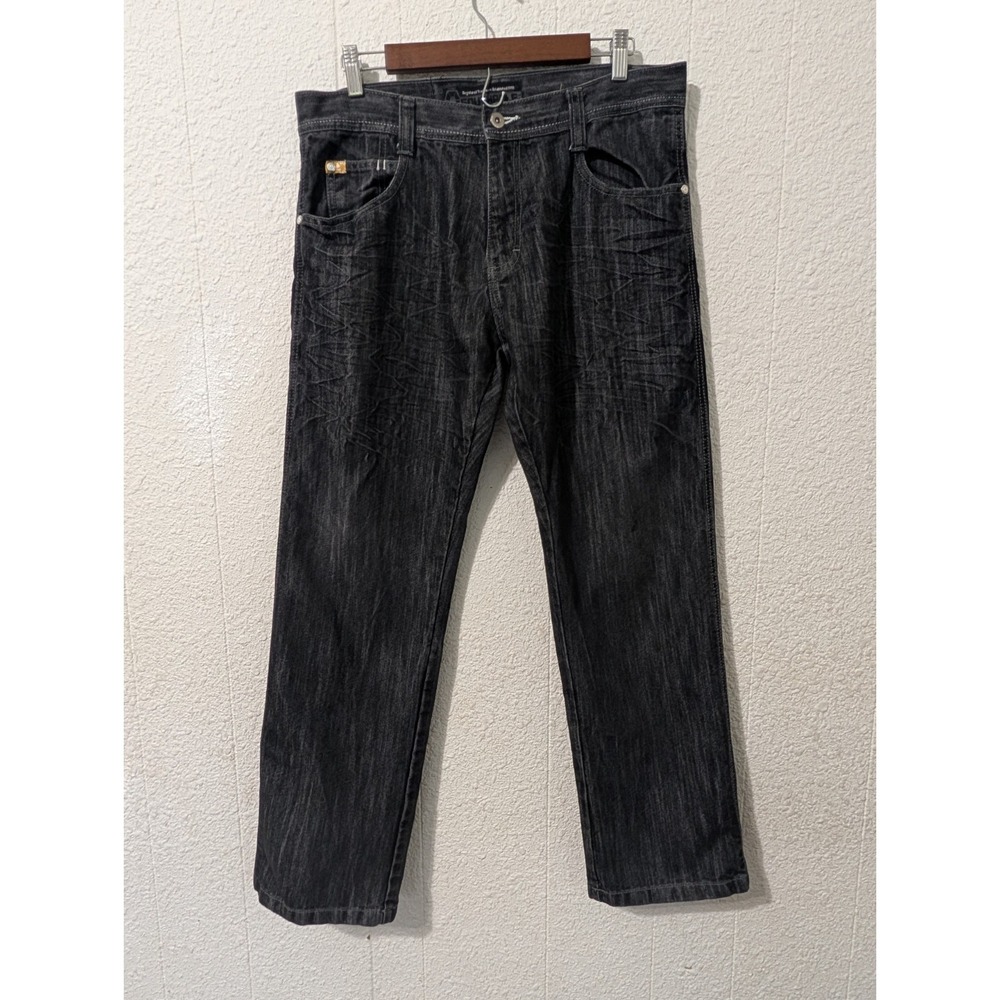Southpole Jeans, Black, Mens, Size 36, Faded, Y2k Look,